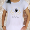 Babylook Yin Yang duas carpas douradas