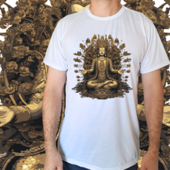 Camiseta masculina/unissex Buda dourado