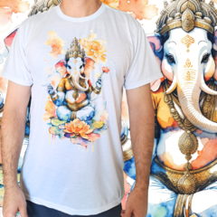 Camiseta masculina/unissex Ganesha Laranja