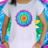 Babylook Mandala dos Chakras - Desenhista Cintia Fernandes