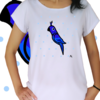 Babylook - Arara Azul - Desenhista Camila Rolfhs