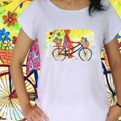 Babylook - Bicicleta Colorida - Desenhista Bbel Bellucci