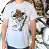 Camiseta masculina/unissex Preto Velho - Artista Rodrigo Souto