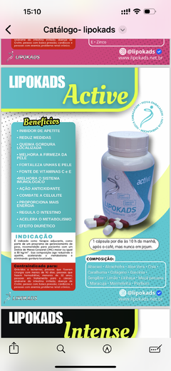 Combo LipoKads Active - 3 Potes - 90 cáps - comprar online