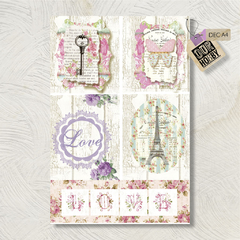 Papel decoupage A4 048