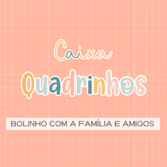 Caixa Quadrinhos - Bolinho com a família e amigos