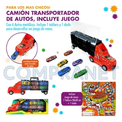 Camión Transporte de Autos, lanzador, incluye juego con tablero, 11684 - Compranet