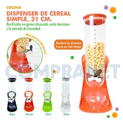 Dispenser de cereal simple 31cm, alimentos secos, 11699 - Compranet
