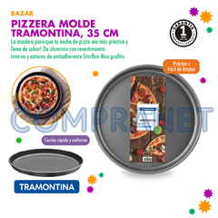 Pizzera Molde de 35cm Tramontina Antiadherente 11939 - Compranet