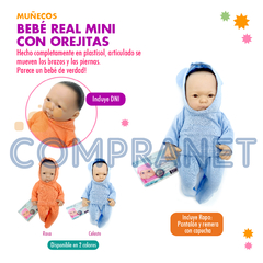 Bebé Real Mini con orejitas, Varón Casita de Muñecas 12024 en internet