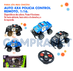 Camioneta Policía 4x4 Control remoto, Pilas 12098 en internet