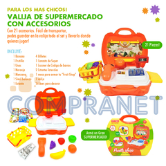 Valija de Supermercado con accesorios, Juguete x 21 piezas, 12111 - comprar online