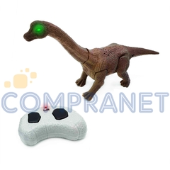 Dinosaurio Braquiosaurio, control remoto camina con Luz y Sonido, 5337.
