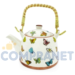 Tetera Porcelana China, 650c.c., con infusor, Diseño mariposas, 11836 - comprar online