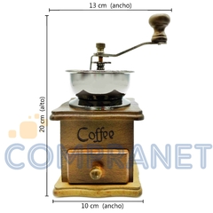 Molinillo de Café, Madera, Molienda Manual y regulable, 11895 - Compranet