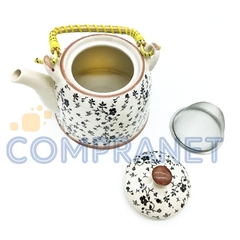 COMBO Tetera + 4 Cuencos p/Té, de Porcelana China, 90038 - Compranet