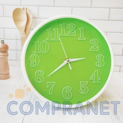 Reloj de pared Analógico, 25 cm diámetro, 12415 - Compranet