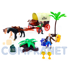 Set Pirata con carruaje y accesorios, Luz y Sonido, 12595 - comprar online