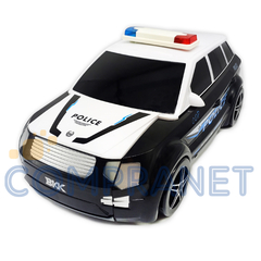 Auto Super Pista Policia Gigante Transformable 9572