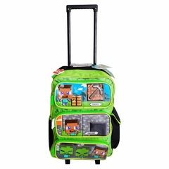 Mochila Minecraft, 18 pulgadas, C/Carrito, Bolsillos original Cresko, 12794 - comprar online