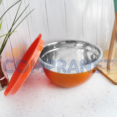Bowl Acero Inoxidable pintado, 18 cm tapa Plástica 13132 - comprar online