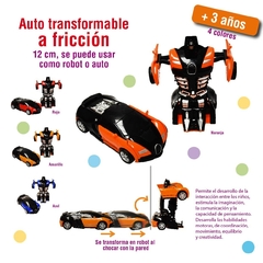 Auto Transformable a fricción, 12cm 10275 - comprar online