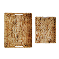 Set x 2 bandejas de mimbre rectangulares, seagarss Fibra natural, 13098 - comprar online