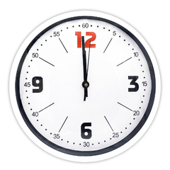 Reloj de Pared Analógico de PVC, 30 cm diámetro, 12720 - Compranet