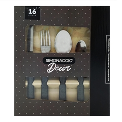 Set de Cubiertos x 16, Simonaggio decorados, en caja 12752 - tienda online
