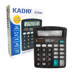 Calculadora Digital, Kadio KD-838B, 12 dígitos a pilas, 13038
