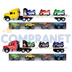 Camión Transportador, Grande, incluye 7 Vehículos 12605 - tienda online