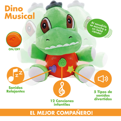 Dinosaurio peluche con Luz y Sonido, primera infancia, bebé 12894 - Compranet