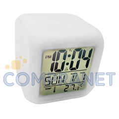 Reloj Despertador Digital Cambia de Color, Temp Fecha 13076