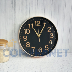 Reloj de pared, analógico 31,5 cm, diámetro, PVC 12988 - Compranet