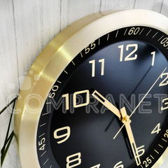 Reloj de pared Analógico de aluminio, Grande 35 cm diámetro, 13100 12425 - tienda online
