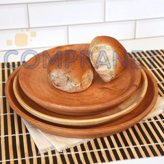 Platos Cavados 22cm de Madera Algarrobo 11596 - comprar online