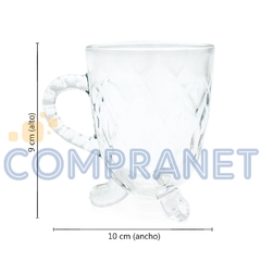 Jarro Taza Mug de vidrio x 6 unidades, Café Te infusiones, 155 ml, 11718 - Compranet