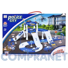 Pista Policia 3 Autos y 1 Helicoptero Aleacion 0083 - Compranet