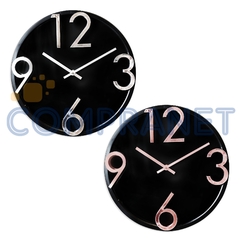 Reloj de pared Analógico de PVC, 30 cm diámetro, 12424 - tienda online