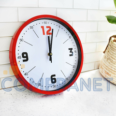 Imagen de Reloj de Pared Analógico de PVC, 30 cm diámetro, 12720