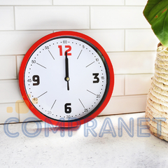 Reloj de pared Analógico de PVC, 20 cm diámetro, 12718 en internet