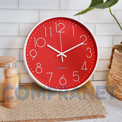 Reloj de pared Analógico de PVC, 30 cm diámetro, 12716 - comprar online