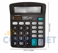 Calculadora Digital, Kadio KD-838B, 12 dígitos a pilas, 13038 - Compranet