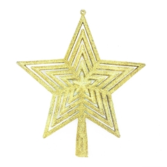 Puntal Estrella Brillante para Arbolito, 23 cm, Deco Navidad 12787