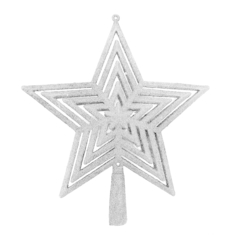 Puntal Estrella Brillante para Arbolito, 23 cm, Deco Navidad 12787 en internet