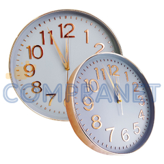 Reloj de pared, analógico 31,5 cm, diámetro, PVC 12988