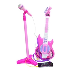 Guitarra electrónica con Micrófono de Pie MP3, 0906 - Compranet