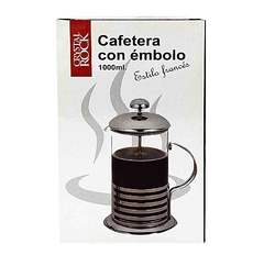 Cafetera Embolo Base de Acero 1000ml 10687 en internet