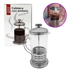 Cafetera con embolo, prensa francesa, 600 ml, Acero y vidrio, 12578 - comprar online