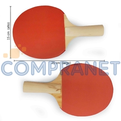 Imagen de Paletas de Ping Pong con Red y 3 Pelotitas 10717